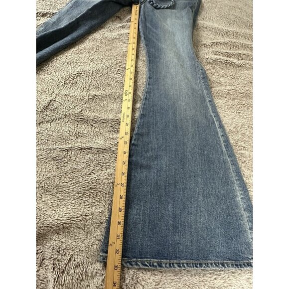7 For All Mankind Megaflare Womens Jeans Medium Wash High Rise Size 27 NEW NWT - Picture 4 of 16